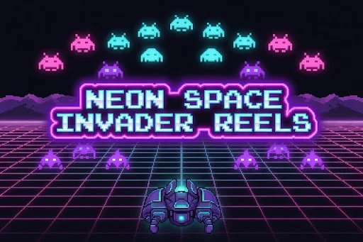 Neon Space Invader Reels